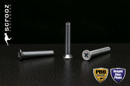 M5 x 65mm Machine Screws CSK Zinc Box 100