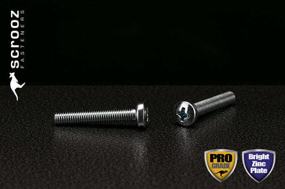 M3 x 50mm Machine Screws Pan head Zinc Box 100