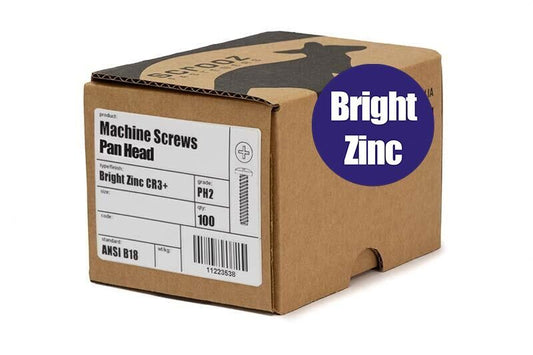 M8 x 30mm Machine Screws Pan head Zinc Box 100
