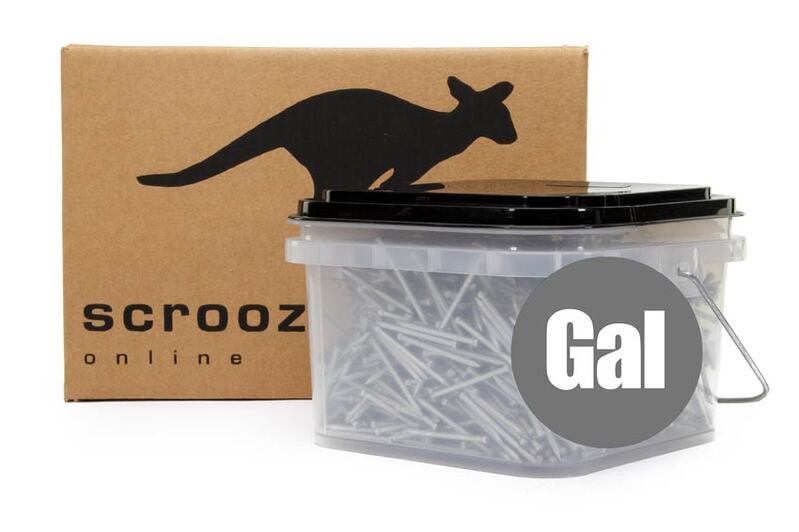 100 x 4.5mm Bullet Head Nails Galvanised 5kg Tub