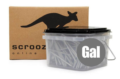 100 x 4.5mm Flat Head Nails Galvanised 5kg Tub