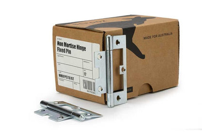 Non Mortise Hinge Fixed Pin Zinc 90x52 Box 12