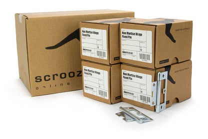 Non Mortise Hinge Fixed Pin Zinc 90x52 CTN 48