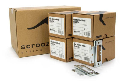 Non Mortise Hinge Fixed Pin Zinc 100x65 CTN 48