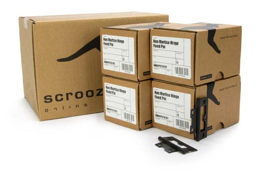 Non Mortise Hinge Fixed Pin Matte Black 76x47 CTN 48