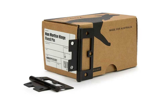 Non Mortise Hinge Fixed Pin Matte Black 90x52 Box 12