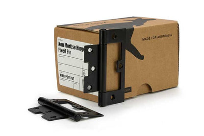 Non Mortise Hinge Fixed Pin Matte Black 100x65 Box 12