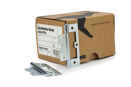 Non Mortise Hinge Loose Pin Zinc 90x52 Box 12