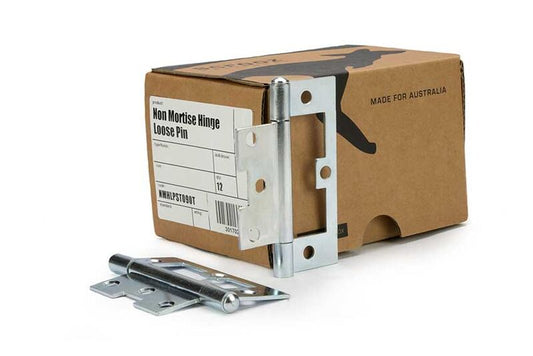 Non Mortise Hinge Loose Pin Zinc 100x65 Box 12