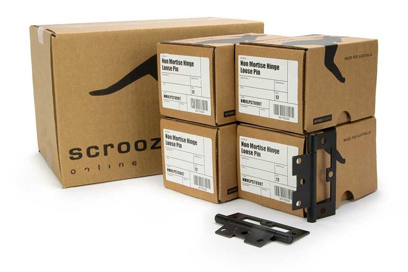 Non Mortise Hinge Loose Pin Matte Black 100x65 CTN 48