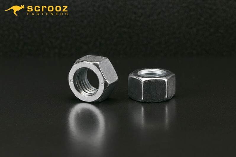 M12 hex nuts grade 8 bright zinc plated box of 200