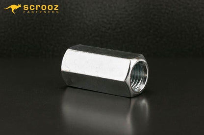 M8 x 24mm Coupling Nuts Stainless 316 Box 50