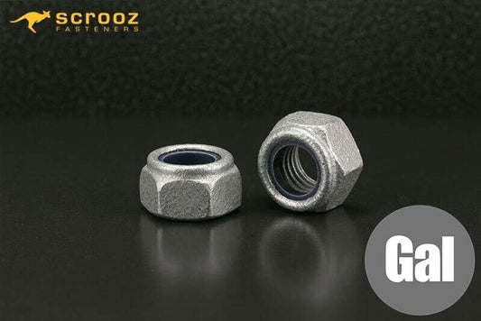 M12 hex nuts grade 8 galvanised grab pack 50