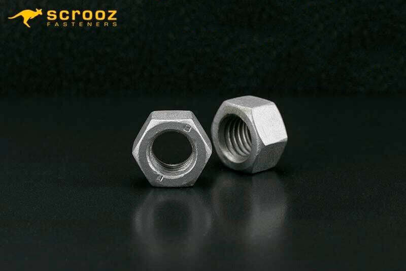M12 hex nuts grade 8 galvanised carton 800