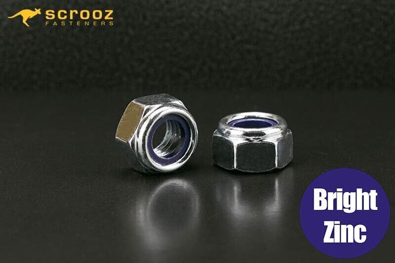 M12 nylock nuts grade 8 zinc plated carton 800