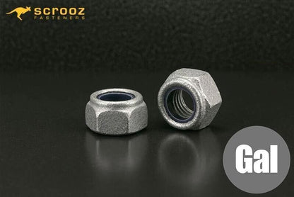 M20 nylock nuts grade 6 galvanised carton 200