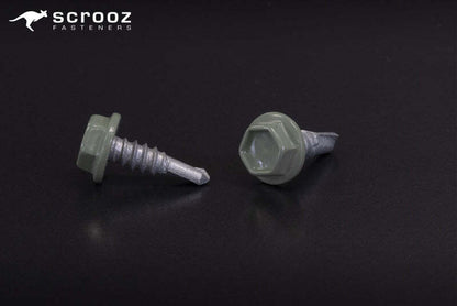 Pale Eucalypt 10g x 16mm Tek Screws Carton 2000