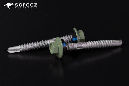 Pale Eucalypt 12g x 48mm Roof Tek Screw CTN 1000