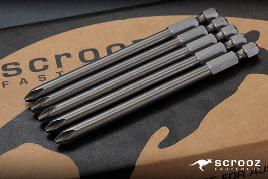 phillips driver bit no 2 x 100mm pack of 5