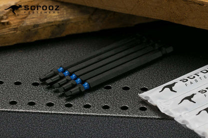 square drive bit no 2 x 100mm pack of 5