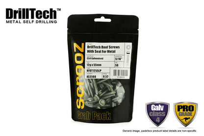 10g x 25mm Metal Roofing Tech Screws pack 100