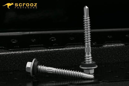 12g x 43mm Metal TiteGrip Roofing Screws pack 50