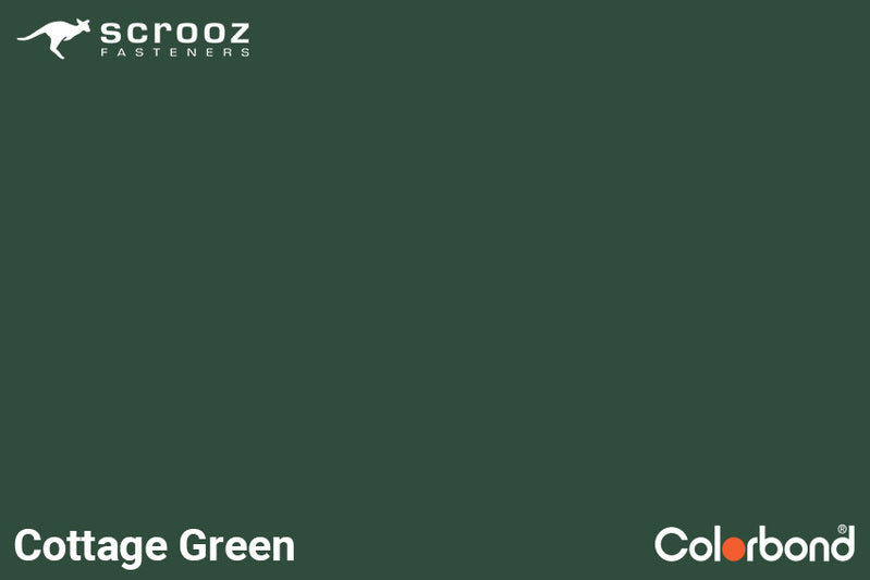 Cottage Green 6.2 x 50 Uni Zip Roof Screws C5 CTN 3000