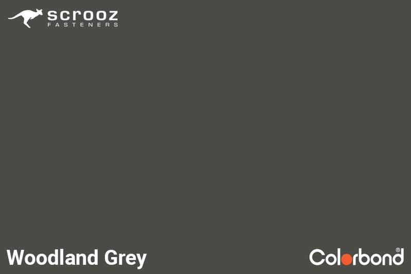 Woodland Grey 6.2 x 50 Uni Zip Roof Screws C5 CTN 3000