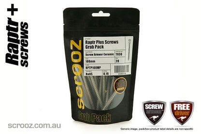 Raptr plus concrete screws 150mm grab pack of 20