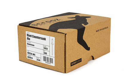 #63 CSK rivet 4.8 x 9.5mm grip 3.3 - 4.8 box 500