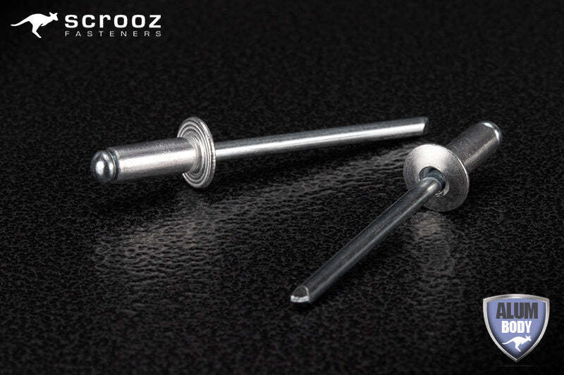 #48 dome head rivet 3.2 x 16mm grip 12.8 box 500