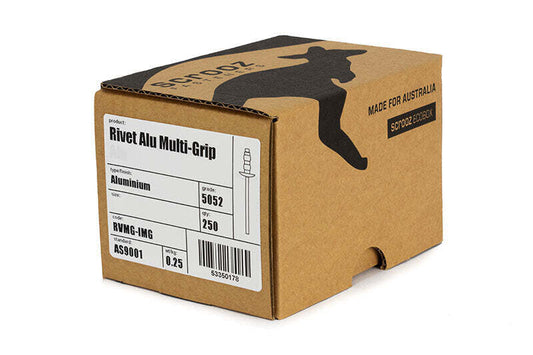 #51 - #54 Multi-Grip rivet 4 x 10.5mm box 500