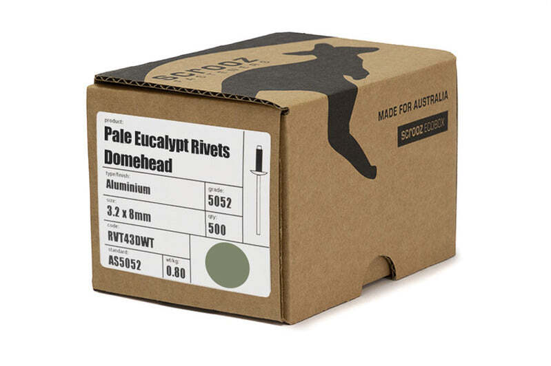 Pale Eucalypt Rivets #43 Trade Box 500