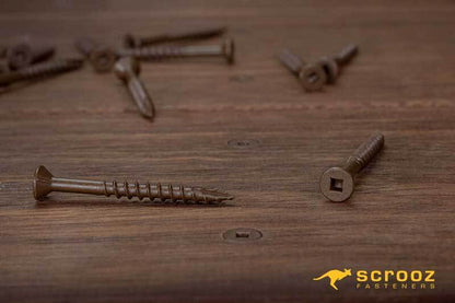 10g x 50mm HighLoad Merbau Deck Screw Box 500