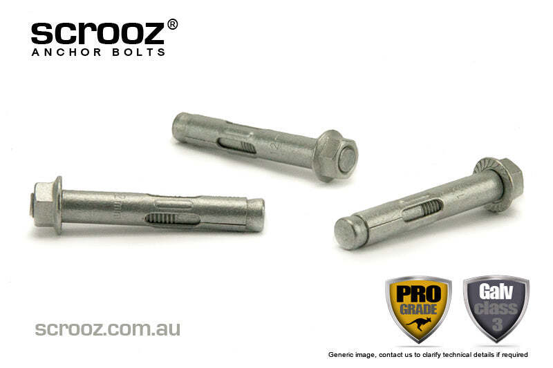 Sleeve Anchors 12 x 100mm GAL trade box of 50