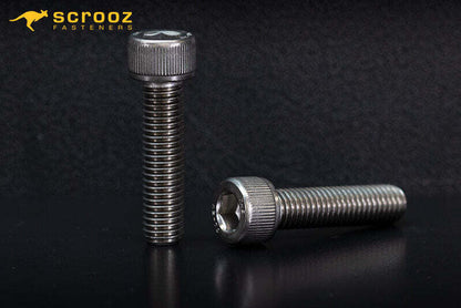 M4 x 25mm Socket Cap Screws 304 Box 100