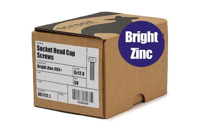 M8 x 60mm Socket Cap Screws Zinc Box 50