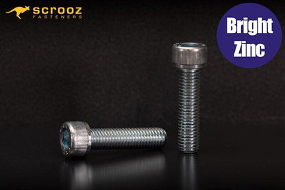 M10 x 30mm Socket Cap Screws Zinc Pack 50