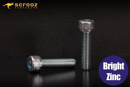 M12 x 25mm Socket Cap Screws Zinc Pack 50