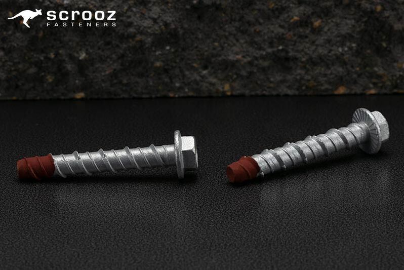 Screw Bolts Contractor Gal 6 x 50mm pack 10