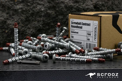 ScrewBolt Roundhead 6 x 75mm T30 Pack 10