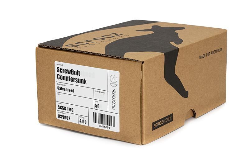 Screw Bolts Contractor CSK 12 x 100mm box 25