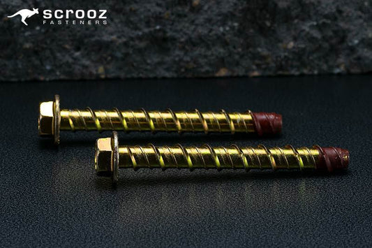 Screw Bolt Contractor Zinc 12 x 75mm Grab Pack 5