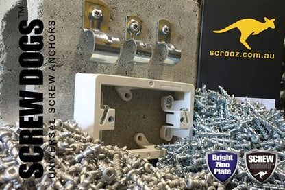 Screw Dogs Masonry Gal SQ 32mm Carton 3000