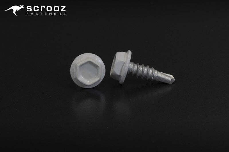 Shale Grey 10g x 25mm Tek Screws Box 500