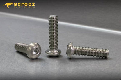 M5 x 25mm Button Head Socket Screws 316 CTN 200