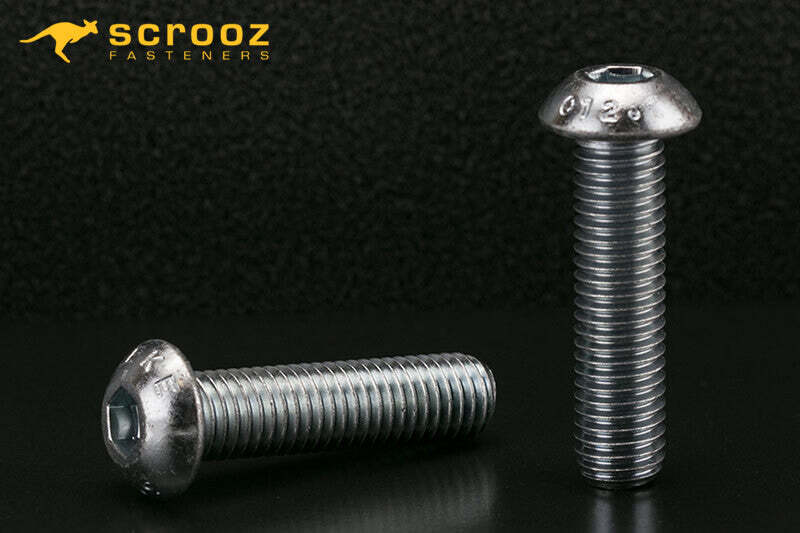 M8 x 20mm Button Socket Screws BZP Carton 400