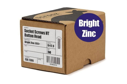 M10 X 20 Button Socket Screws HT BZP Trade Box 50