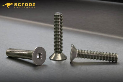 M10 x 60mm CSK Socket Screws 316 Box 25