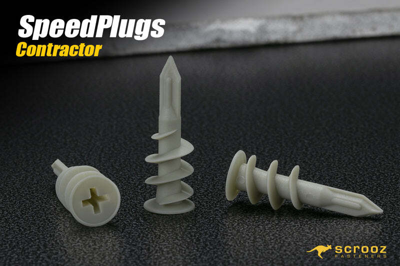 SpeedPlug contract plaster fixings plastic box 500